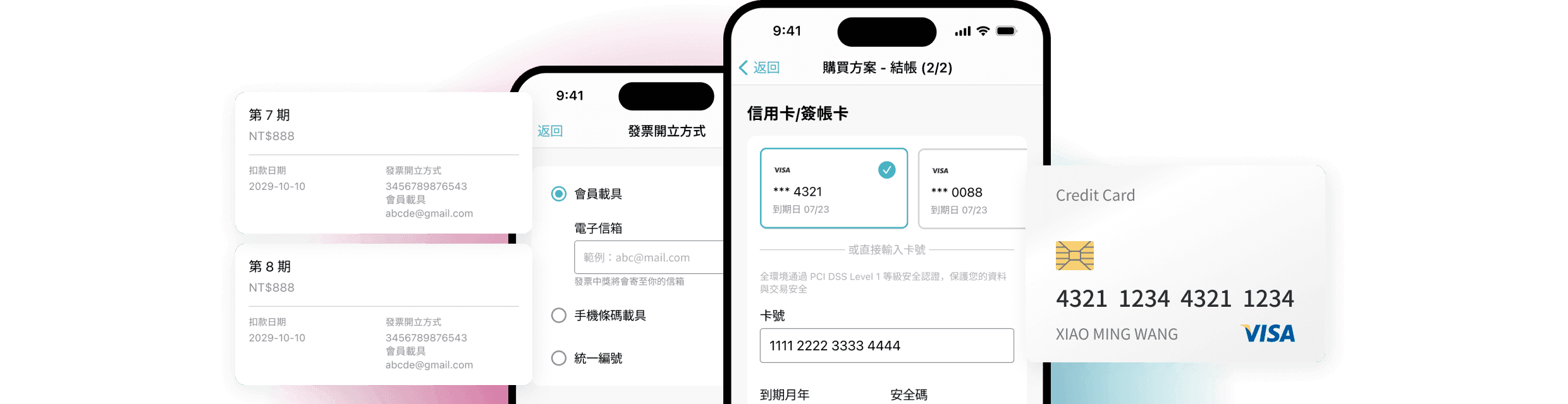 Fitbutler App 結帳畫面